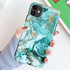 Silicone Candy Rubber Gel Fashionable Pattern Soft Case Cover S11 for Apple iPhone 11 Green