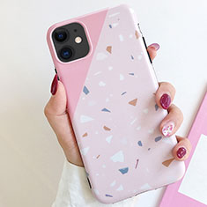 Silicone Candy Rubber Gel Fashionable Pattern Soft Case Cover S12 for Apple iPhone 11 Pink