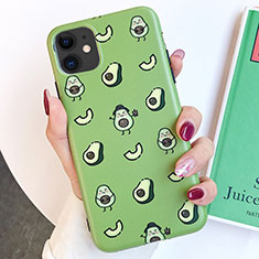 Silicone Candy Rubber Gel Fashionable Pattern Soft Case Cover S14 for Apple iPhone 11 Green