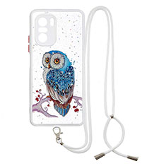 Silicone Candy Rubber Gel Fashionable Pattern Soft Case Cover with Lanyard Strap Y01X for Xiaomi Mi 11X Pro 5G Mixed
