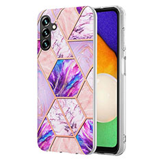 Silicone Candy Rubber Gel Fashionable Pattern Soft Case Cover Y01B for Samsung Galaxy A04s Clove Purple