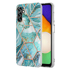 Silicone Candy Rubber Gel Fashionable Pattern Soft Case Cover Y01B for Samsung Galaxy A04s Matcha Green