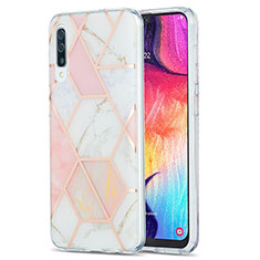 Silicone Candy Rubber Gel Fashionable Pattern Soft Case Cover Y01B for Samsung Galaxy A50 Pink