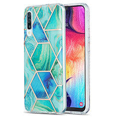 Silicone Candy Rubber Gel Fashionable Pattern Soft Case Cover Y01B for Samsung Galaxy A50S Green