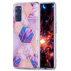 Silicone Candy Rubber Gel Fashionable Pattern Soft Case Cover Y01B for Samsung Galaxy S20 FE (2022) 5G Clove Purple