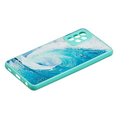 Silicone Candy Rubber Gel Fashionable Pattern Soft Case Cover Y01X for Samsung Galaxy A72 5G Green