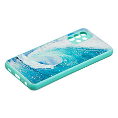 Silicone Candy Rubber Gel Fashionable Pattern Soft Case Cover Y01X for Samsung Galaxy M32 5G Green