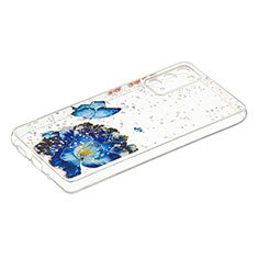 Silicone Candy Rubber Gel Fashionable Pattern Soft Case Cover Y01X for Samsung Galaxy S20 Lite 5G Blue