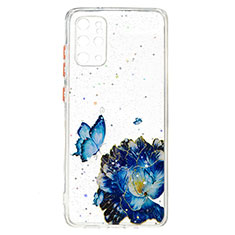 Silicone Candy Rubber Gel Fashionable Pattern Soft Case Cover Y01X for Samsung Galaxy S20 Plus Blue