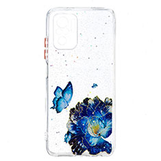 Silicone Candy Rubber Gel Fashionable Pattern Soft Case Cover Y01X for Xiaomi Poco M5S Blue