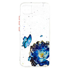 Silicone Candy Rubber Gel Fashionable Pattern Soft Case Cover Y01X for Xiaomi Redmi 10A 4G Blue
