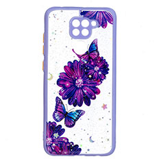 Silicone Candy Rubber Gel Fashionable Pattern Soft Case Cover Y01X for Xiaomi Redmi 10X 4G Purple