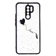 Silicone Candy Rubber Gel Fashionable Pattern Soft Case Cover Y01X for Xiaomi Redmi 9 Black