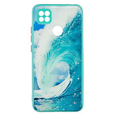 Silicone Candy Rubber Gel Fashionable Pattern Soft Case Cover Y01X for Xiaomi Redmi 9 India Green
