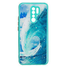 Silicone Candy Rubber Gel Fashionable Pattern Soft Case Cover Y01X for Xiaomi Redmi 9 Prime India Green