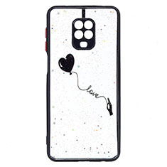 Silicone Candy Rubber Gel Fashionable Pattern Soft Case Cover Y01X for Xiaomi Redmi Note 9S Black