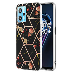 Silicone Candy Rubber Gel Fashionable Pattern Soft Case Cover Y02B for Realme 9 Pro 5G Black