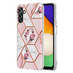 Silicone Candy Rubber Gel Fashionable Pattern Soft Case Cover Y02B for Samsung Galaxy A04s Pink