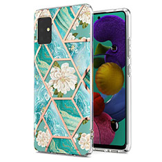 Silicone Candy Rubber Gel Fashionable Pattern Soft Case Cover Y02B for Samsung Galaxy M40S Green