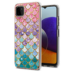 Silicone Candy Rubber Gel Fashionable Pattern Soft Case Cover Y03B for Samsung Galaxy A22s 5G Colorful
