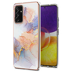 Silicone Candy Rubber Gel Fashionable Pattern Soft Case Cover Y03B for Samsung Galaxy A34 5G Clove Purple