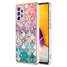 Silicone Candy Rubber Gel Fashionable Pattern Soft Case Cover Y03B for Samsung Galaxy A73 5G Colorful