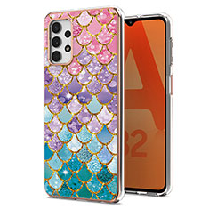 Silicone Candy Rubber Gel Fashionable Pattern Soft Case Cover Y03B for Samsung Galaxy M32 5G Colorful