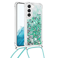 Silicone Candy Rubber Gel Fashionable Pattern Soft Case Cover Y03B for Samsung Galaxy S21 Plus 5G Green