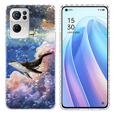 Silicone Candy Rubber Gel Fashionable Pattern Soft Case Cover Y04B for Oppo Reno7 Pro 5G Mixed