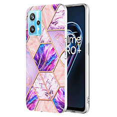 Silicone Candy Rubber Gel Fashionable Pattern Soft Case Cover Y04B for Realme 9 Pro 5G Clove Purple