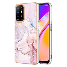 Silicone Candy Rubber Gel Fashionable Pattern Soft Case Cover Y05B for Oppo F19 Pro+ Plus 5G Pink