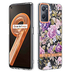 Silicone Candy Rubber Gel Fashionable Pattern Soft Case Cover Y06B for Oppo A96 4G Clove Purple