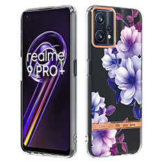 Silicone Candy Rubber Gel Fashionable Pattern Soft Case Cover Y06B for Realme 9 Pro+ Plus 5G Purple