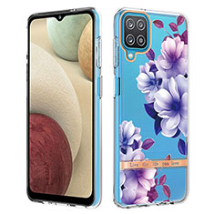 Silicone Candy Rubber Gel Fashionable Pattern Soft Case Cover Y06B for Samsung Galaxy A12 5G Purple