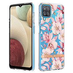 Silicone Candy Rubber Gel Fashionable Pattern Soft Case Cover Y06B for Samsung Galaxy A12 Pink