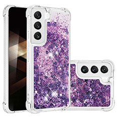 Silicone Candy Rubber Gel Fashionable Pattern Soft Case Cover Y06B for Samsung Galaxy S24 Plus 5G Purple
