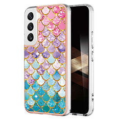 Silicone Candy Rubber Gel Fashionable Pattern Soft Case Cover Y10B for Samsung Galaxy S24 Plus 5G Mixed