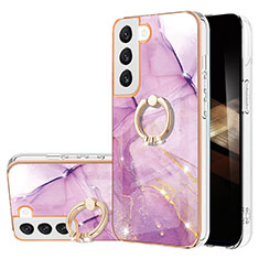 Silicone Candy Rubber Gel Fashionable Pattern Soft Case Cover Y16B for Samsung Galaxy S24 Plus 5G Clove Purple