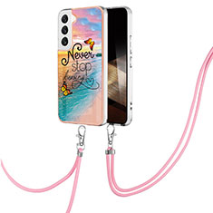 Silicone Candy Rubber Gel Fashionable Pattern Soft Case Cover Y20B for Samsung Galaxy S24 5G Colorful