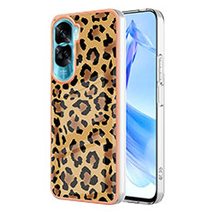 Silicone Candy Rubber Gel Fashionable Pattern Soft Case Cover YB2 for Huawei Honor 90 Lite 5G Brown