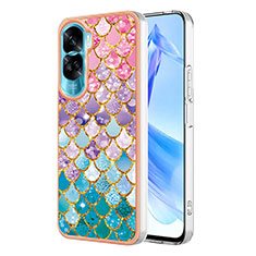 Silicone Candy Rubber Gel Fashionable Pattern Soft Case Cover YB3 for Huawei Honor 90 Lite 5G Colorful