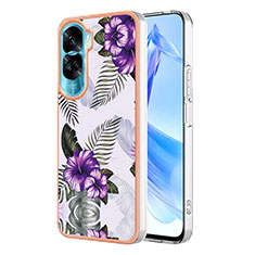 Silicone Candy Rubber Gel Fashionable Pattern Soft Case Cover YB3 for Huawei Honor 90 Lite 5G Purple