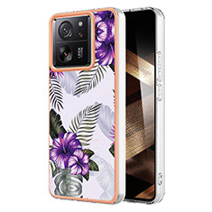 Silicone Candy Rubber Gel Fashionable Pattern Soft Case Cover YB3 for Xiaomi Mi 13T 5G Purple