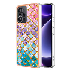 Silicone Candy Rubber Gel Fashionable Pattern Soft Case Cover YB3 for Xiaomi Poco F5 5G Colorful