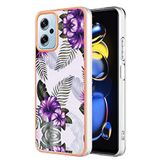 Silicone Candy Rubber Gel Fashionable Pattern Soft Case Cover YB3 for Xiaomi Redmi Note 11 Pro+ Plus 5G Purple