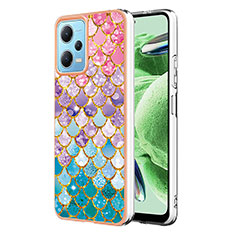 Silicone Candy Rubber Gel Fashionable Pattern Soft Case Cover YB4 for Xiaomi Redmi Note 12 5G Colorful