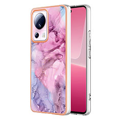 Silicone Candy Rubber Gel Fashionable Pattern Soft Case Cover YB7 for Xiaomi Mi 12 Lite NE 5G Clove Purple