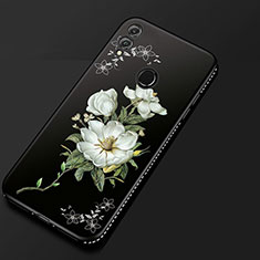 Silicone Candy Rubber Gel Flowers Soft Case Cover for Huawei Honor View 10 Lite Black