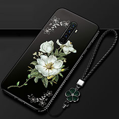 Silicone Candy Rubber Gel Flowers Soft Case Cover for Realme X2 Pro White