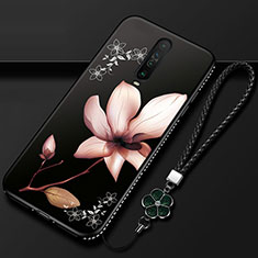 Silicone Candy Rubber Gel Flowers Soft Case Cover for Xiaomi Redmi K30 4G Brown